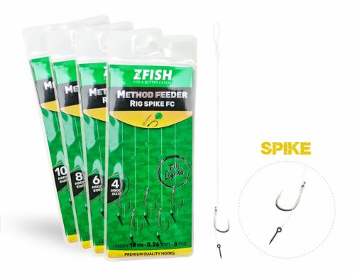 ZFISH Návazec Method Feeder Rig Spike FC 5 ks
