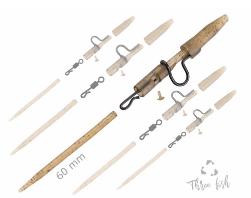 ZFISH Závesky Heavy Duty Clip Complete Pin Set 60 mm