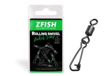 ZFISH Obratlík Rolling Swivel &amp; Hooked Snap
