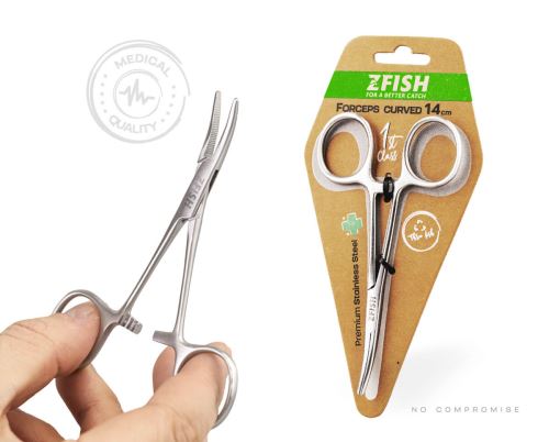 ZFISH Pean Zahnutý Premium Quality