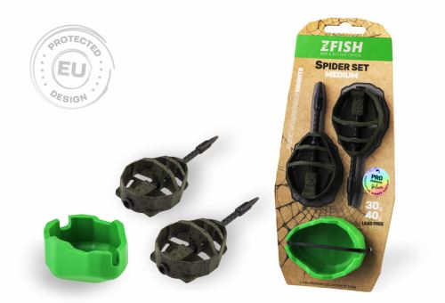 ZFISH Sada Method Feeder Spider Medium Set 40,50 g + Formička