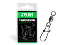 ZFISH Obratlík s Karabínou Rolling Swivel & Fastlock Snap 6