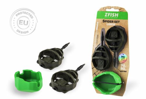 ZFISH Súprava Method Feeder Spider Large Set 70,80 g + Formička