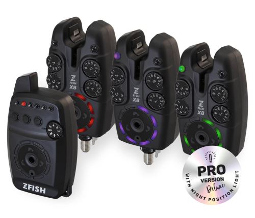 ZFISH Sada Hlásičů Bite Alarm Set Zx8 PRO 3+1