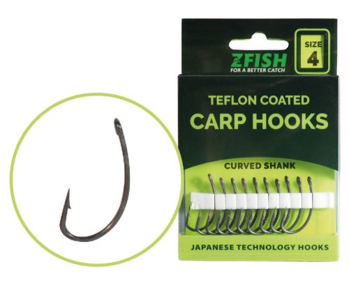 Zfish Teflónové Háčiky Curved Shank