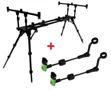 Zfish Stojan Rod Pod Construct 3 Rods + 2x Indicator ZFX Mini ZADARMO!